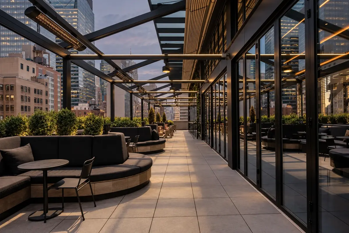 AC Hotel rooftop · project visualization